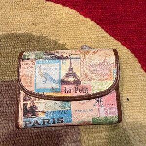 Relic Paris Eiffel Tower Vintage Y2K Style Small Wallet Money Card ID Holder
